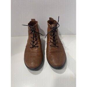 Sole Terra Brown Leather Ankle Boots Size 40/6.5